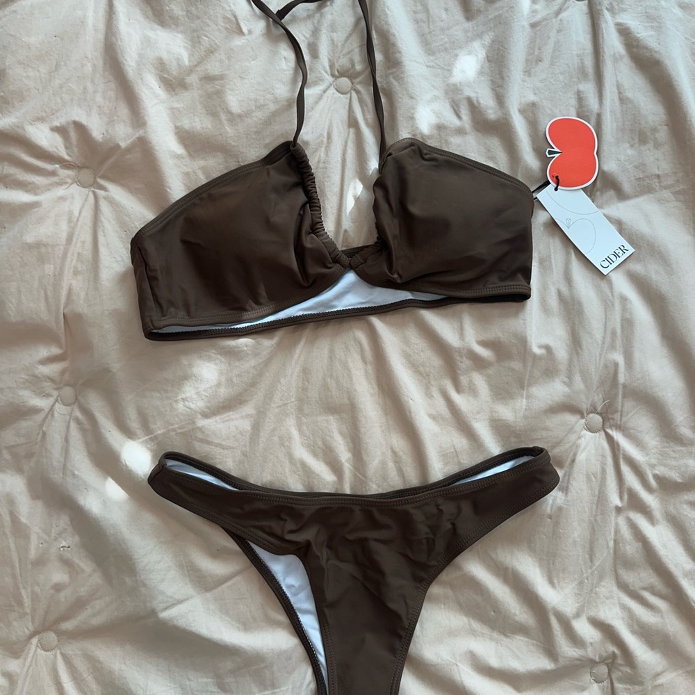 Cider Chocolate Brown Bikini Set